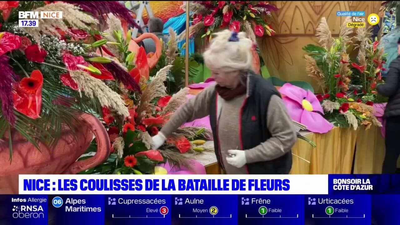 Nice Dans Les Coulisses De La Bataille De Fleurs Du Carnaval