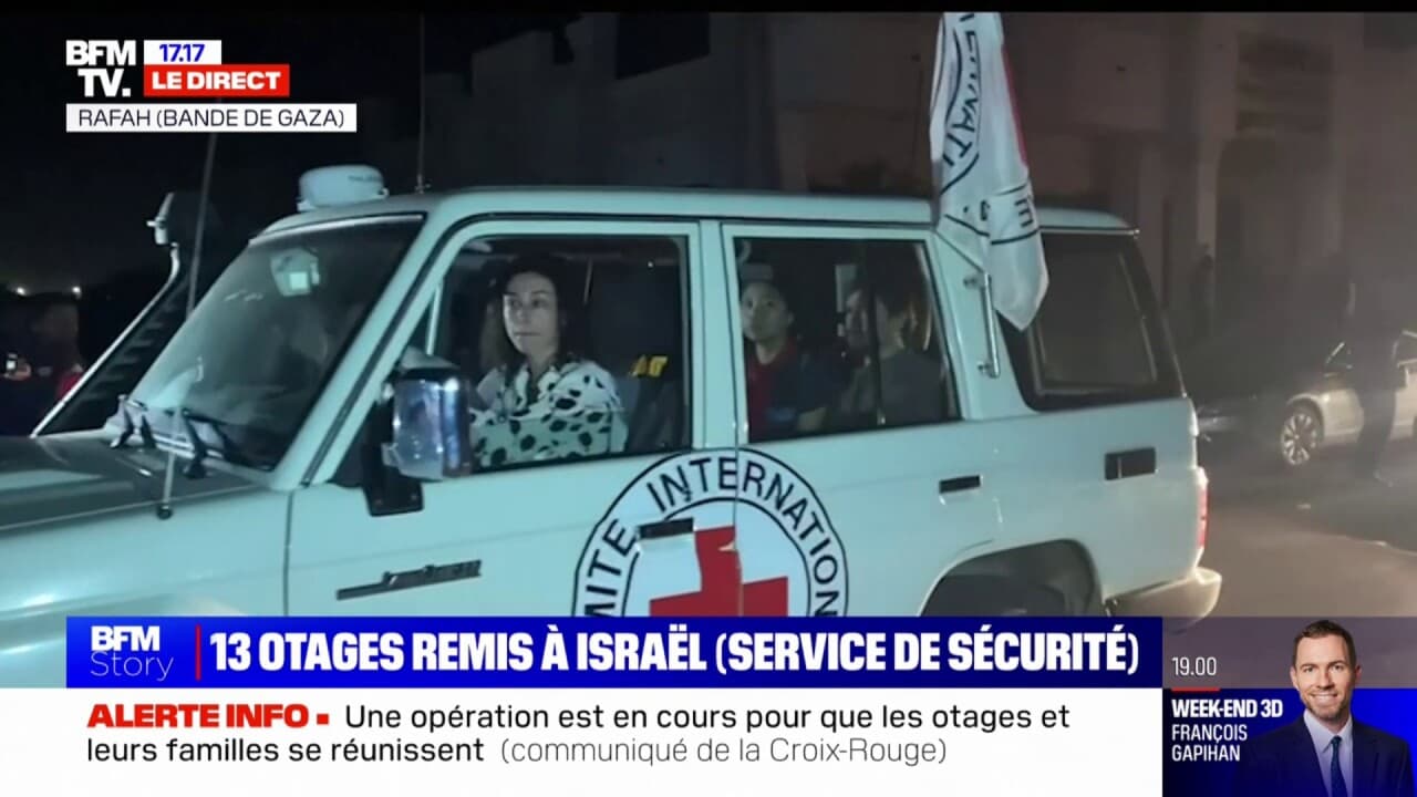 Les premières images des otages israéliens libérés par le Hamas