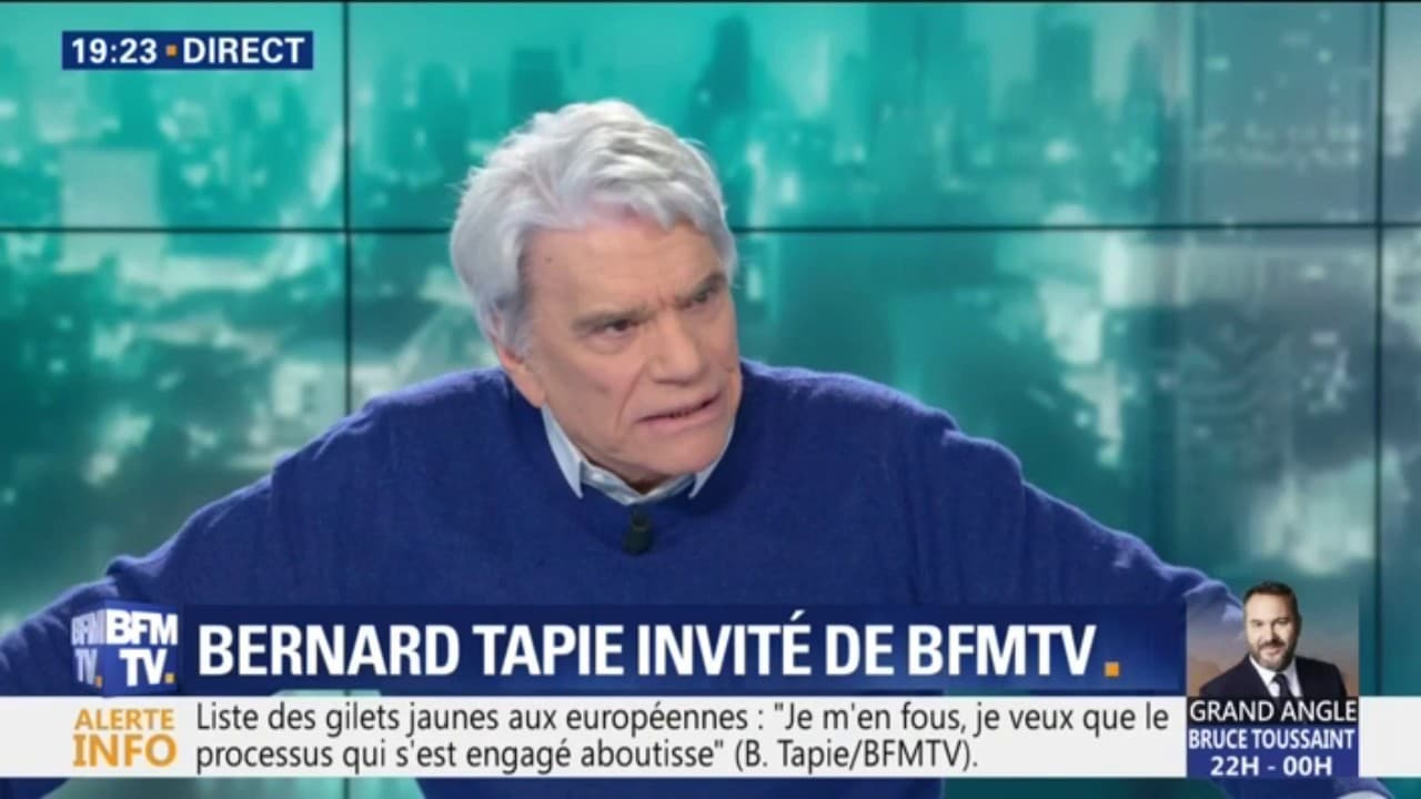 Bernard Tapie Sur La Crise Des Gilets Jaunes Il Y A Un Manque D