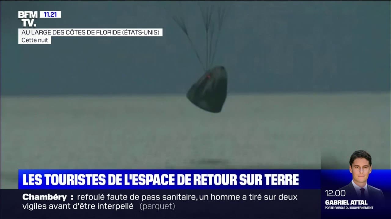 Les quatre touristes de SpaceX sont de retour sur Terre après trois