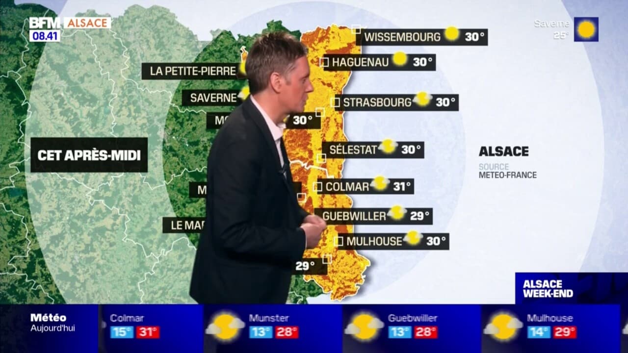 Météo Alsace un grand soleil est attendu ce samedi avec 29C à Strasbourg