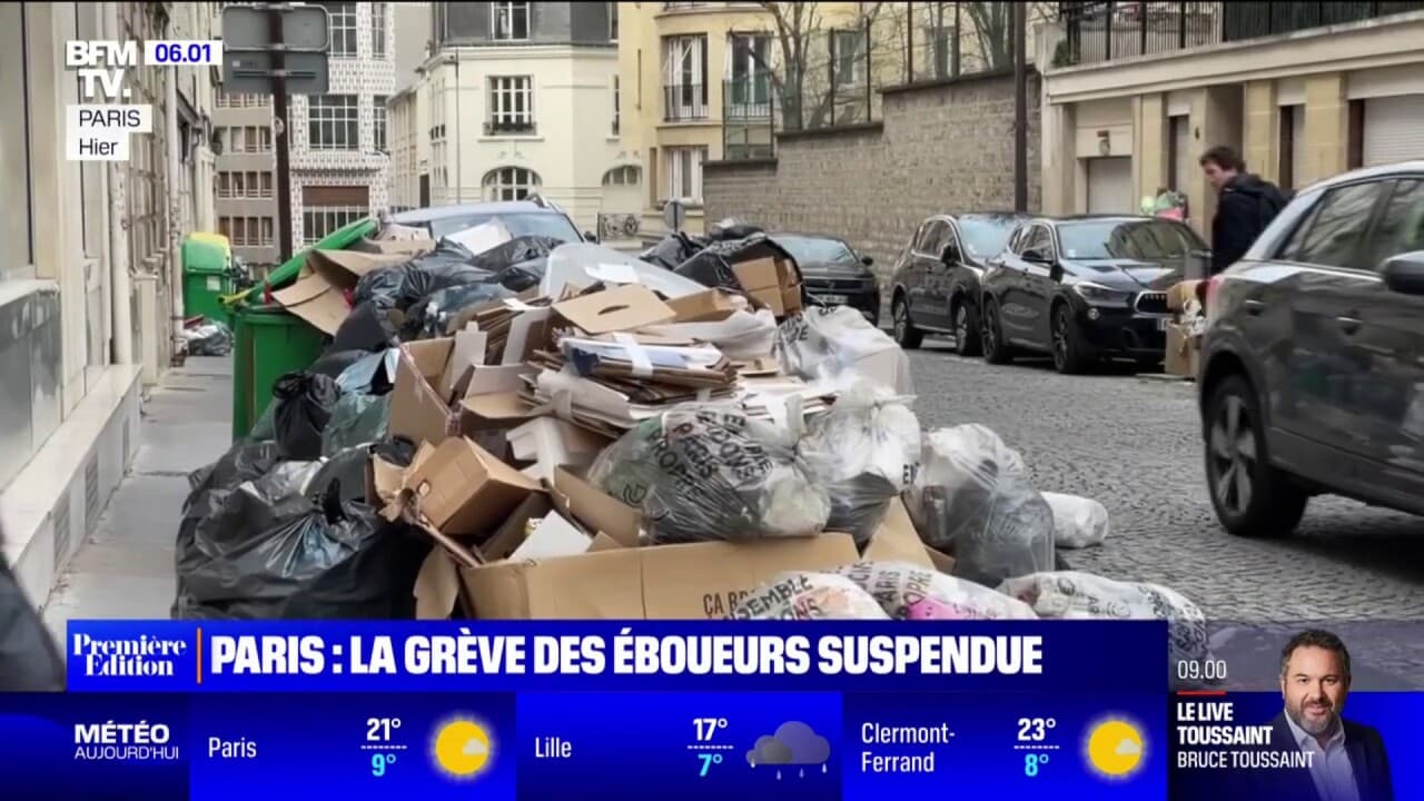 Paris la grève des éboueurs suspendue à partir de ce mercredi