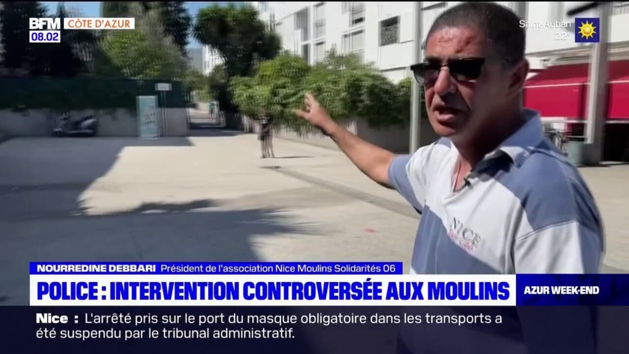 Nice une intervention policière provoque la colère des habitants