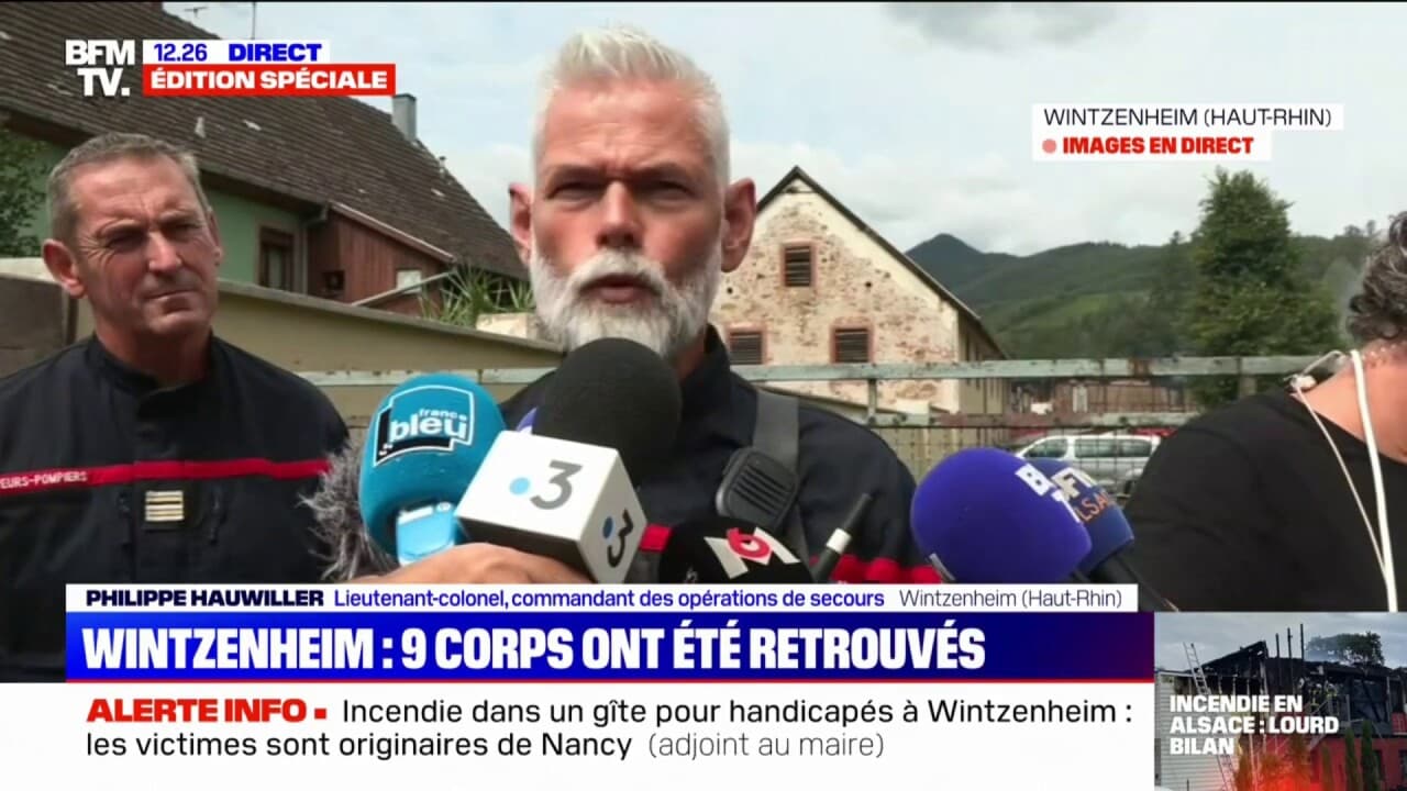 Incendie à Wintzenheim le feu est éteint la situation est stable