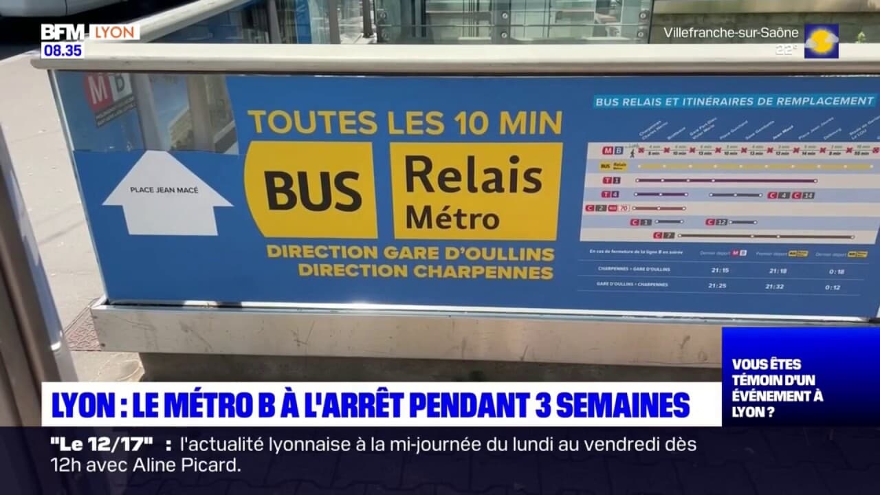 Lyon Le M Tro B L Arr T Pendant Trois Semaines D S Ce Lundi