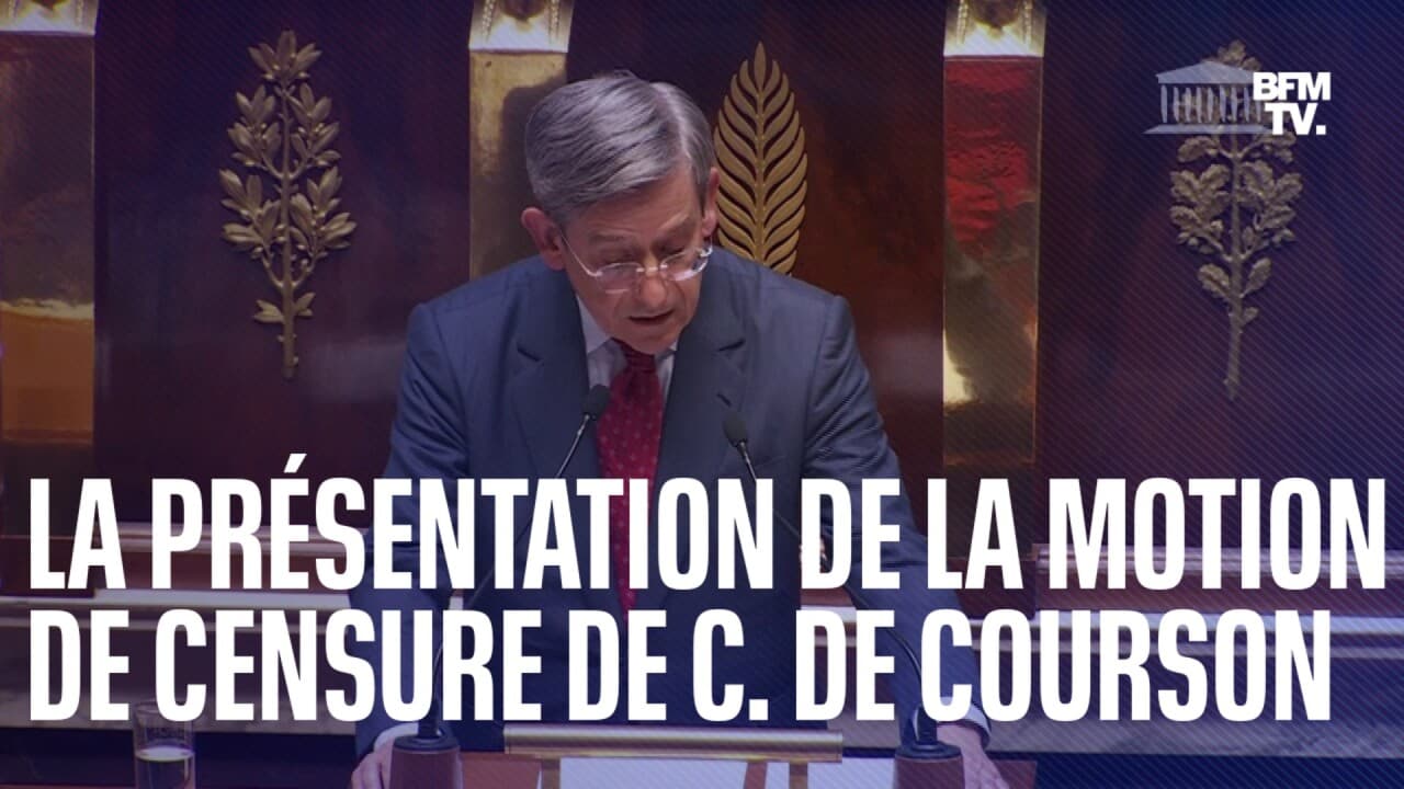 La présentation de la motion de censure de Charles de Courson à l