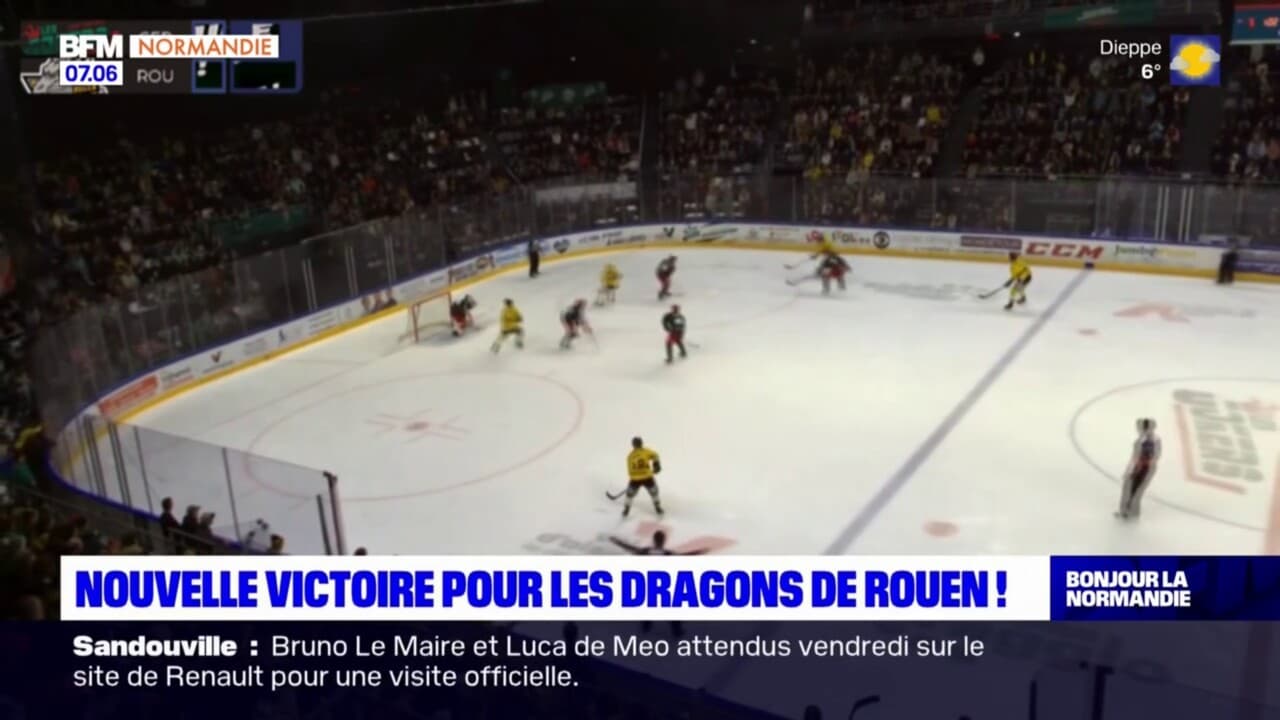 Hockey Sur Glace Nouvelle Victoire Pour Les Dragons De Rouen