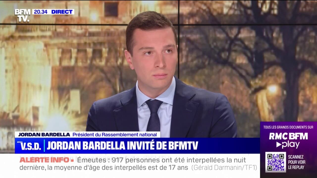 Jordan Bardella Quand on est policier on ne se lève pas le matin en