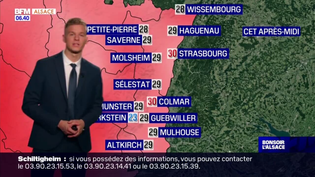 Météo Alsace un soleil généreux ce mercredi 30C à Strasbourg et à Colmar