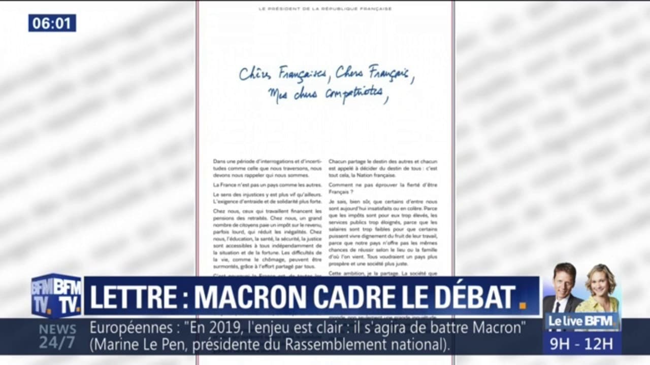 Quelles Sont Les Grandes Lignes De La Lettre D Emmanuel Macron Aux