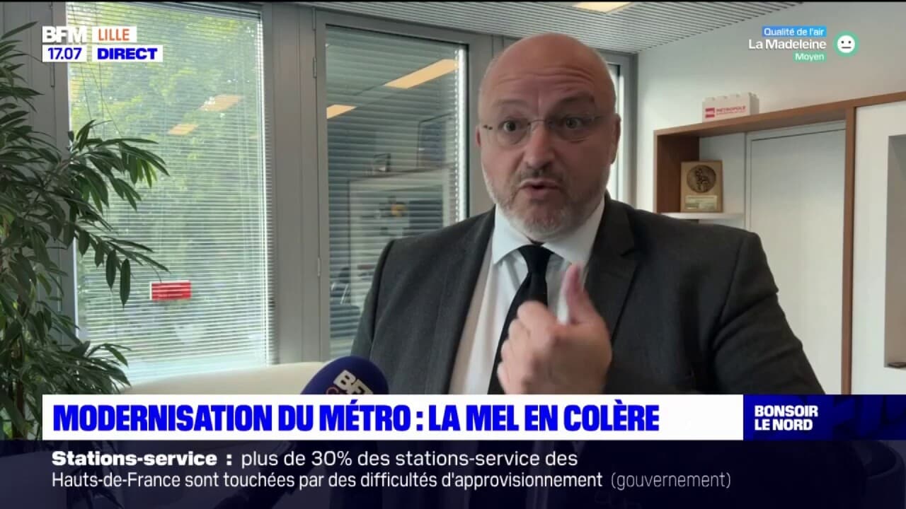 Modernisation du métro à Lille le président de la Métropole Européenne