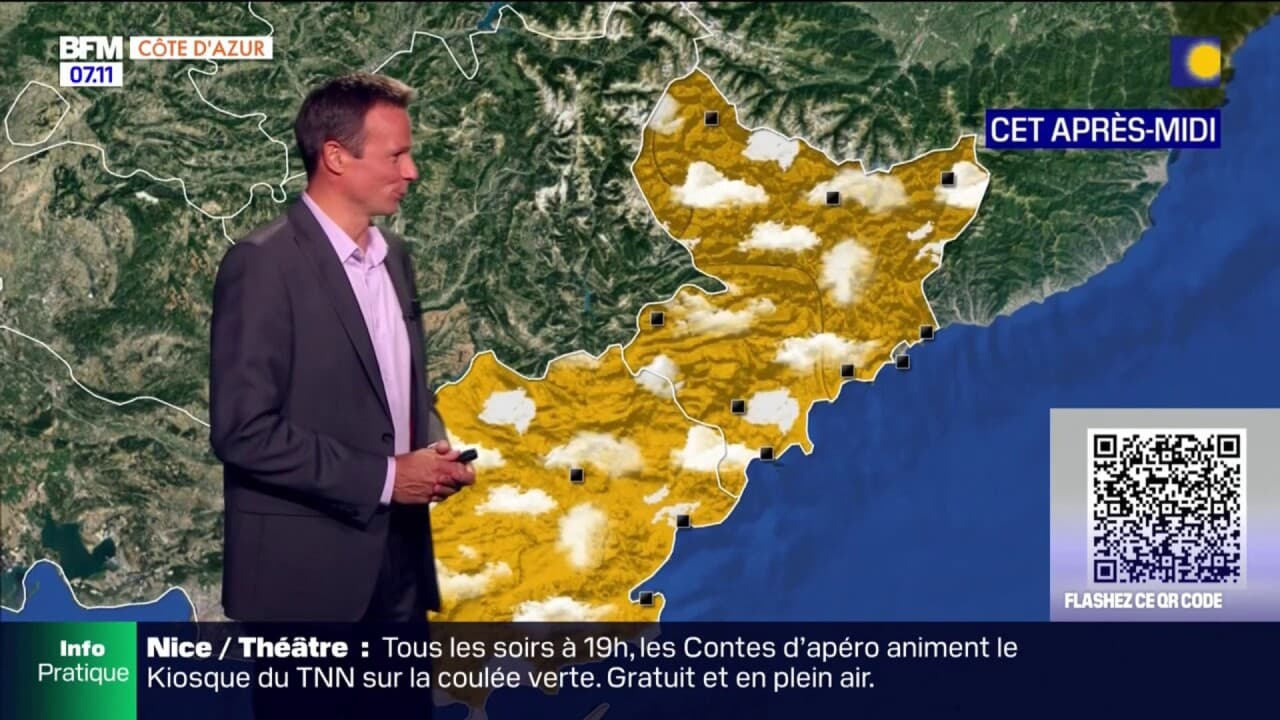 Météo Côte dAzur du soleil et de légers nuages ce jeudi jusqu à 33C