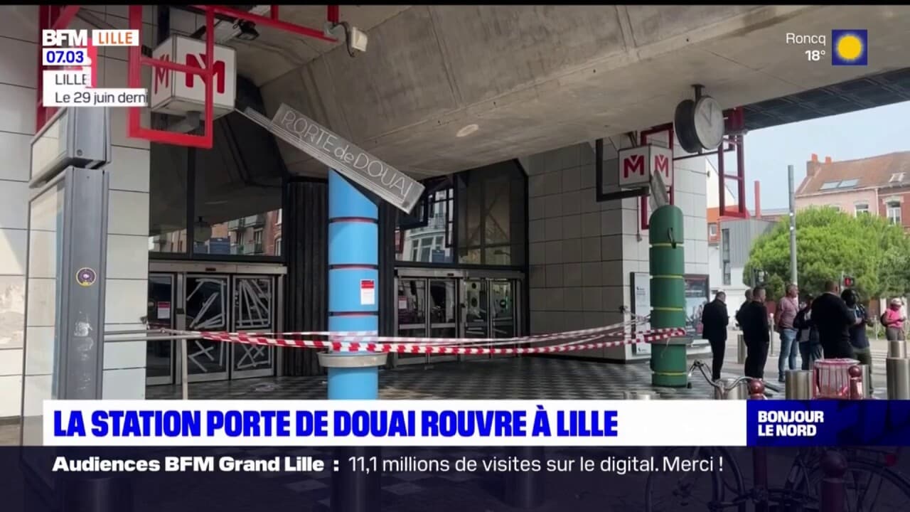 Lille la station de métro Porte de Douai rouvre ce lundi