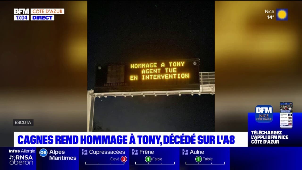 Cagnes Sur Mer Hommage Tony Employ D Escota Tu Lors D Une