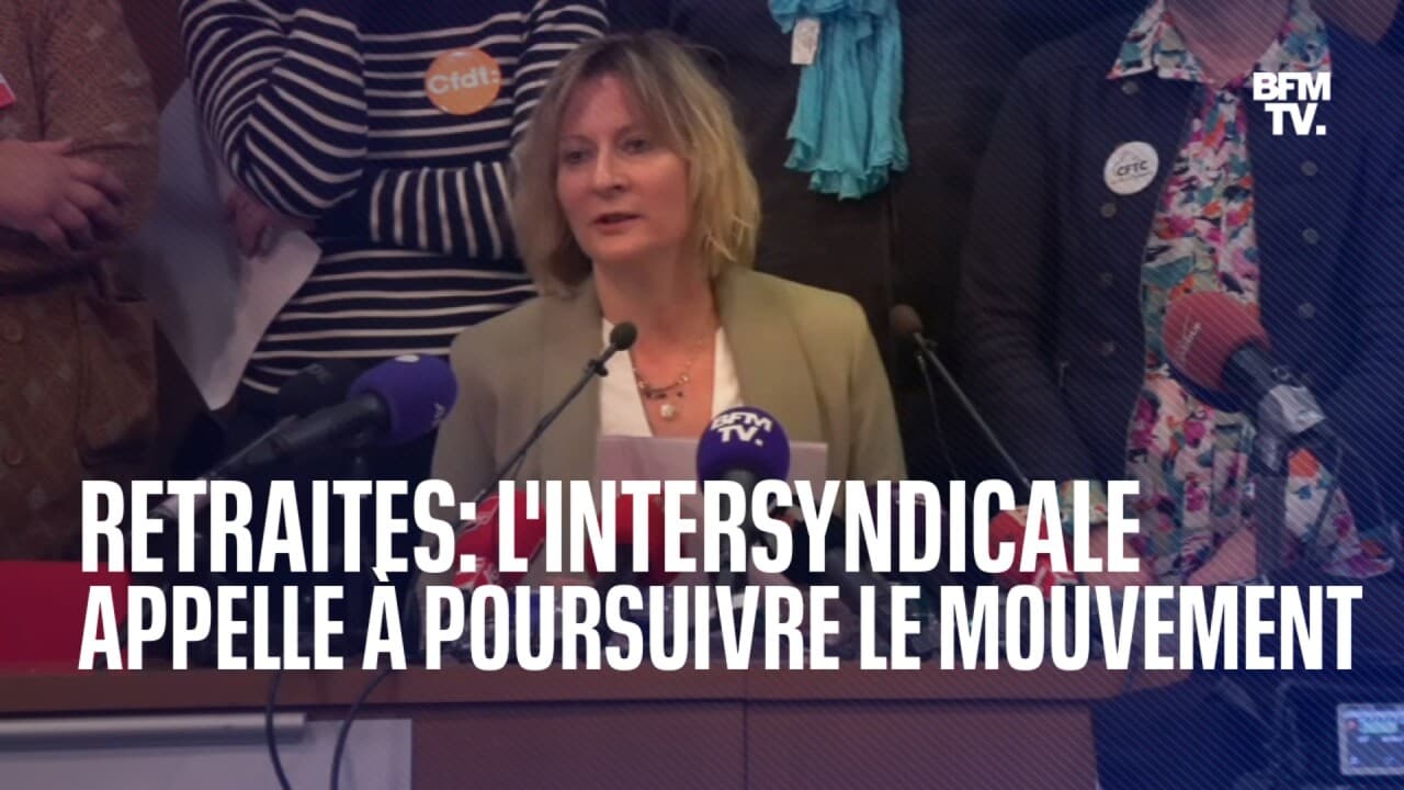 Retraites La D Claration De L Intersyndicale En Int Gralit