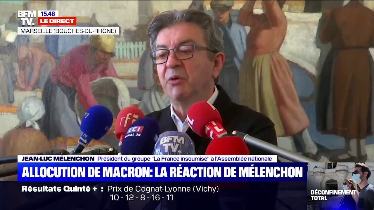 Jean Luc Mélenchon Emmanuel Macron parle beaucoup mais ne dit rien