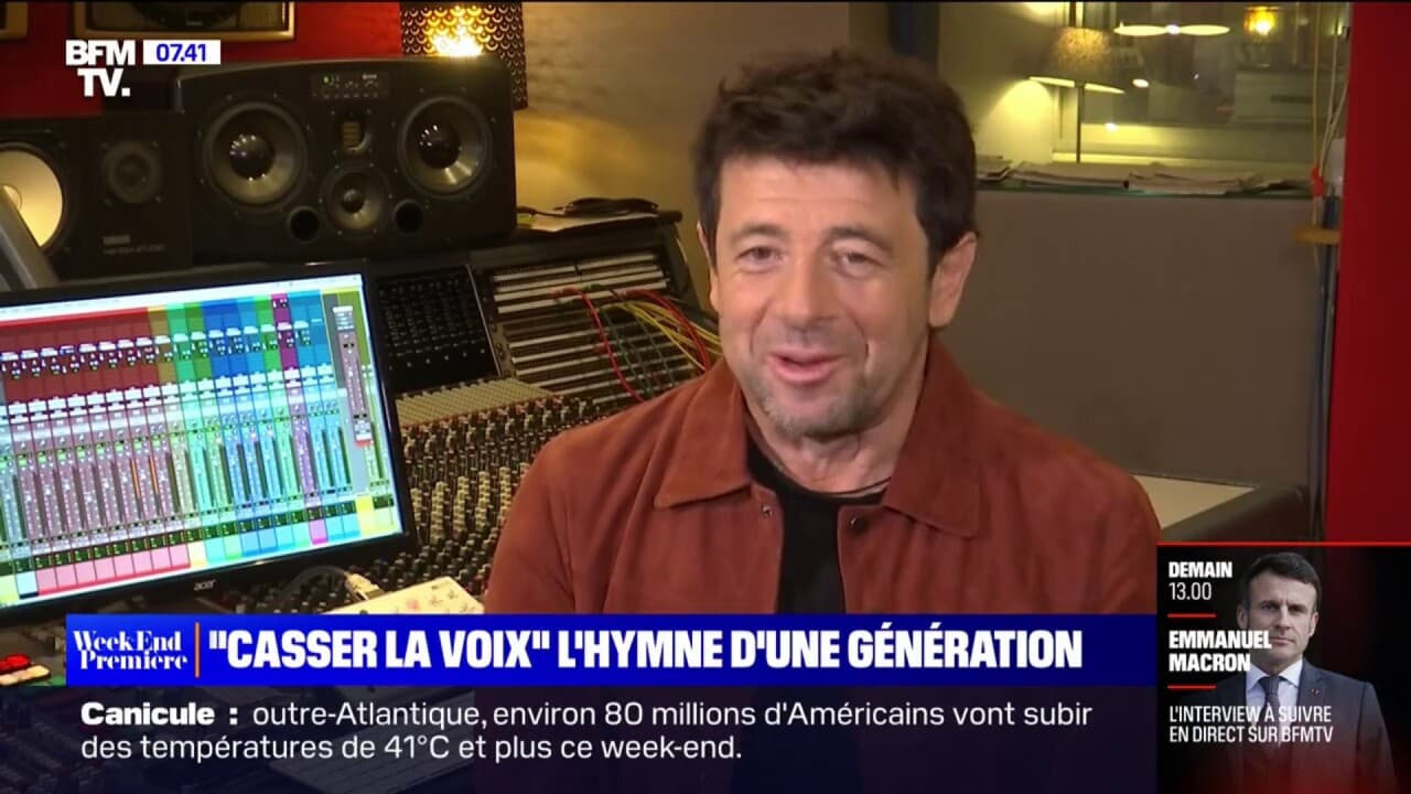 Les confidences de Patrick Bruel sur son célèbre titre Casser la voix