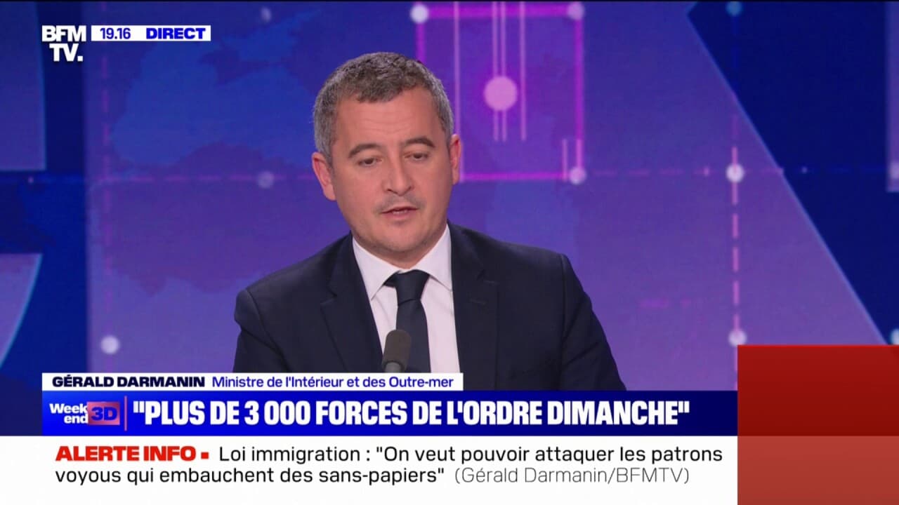 Gérald Darmanin Plus de 3 000 policiers et gendarmes seront