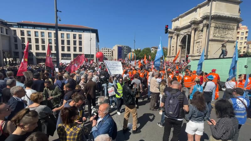 Manifestation du 1er Mai 130 000 personnes à Marseille selon les