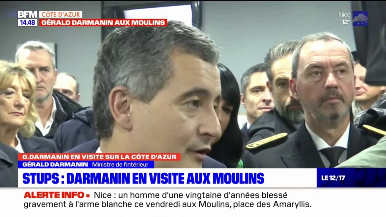 Gérald Darmanin en déplacement à Nice pour les mineurs les