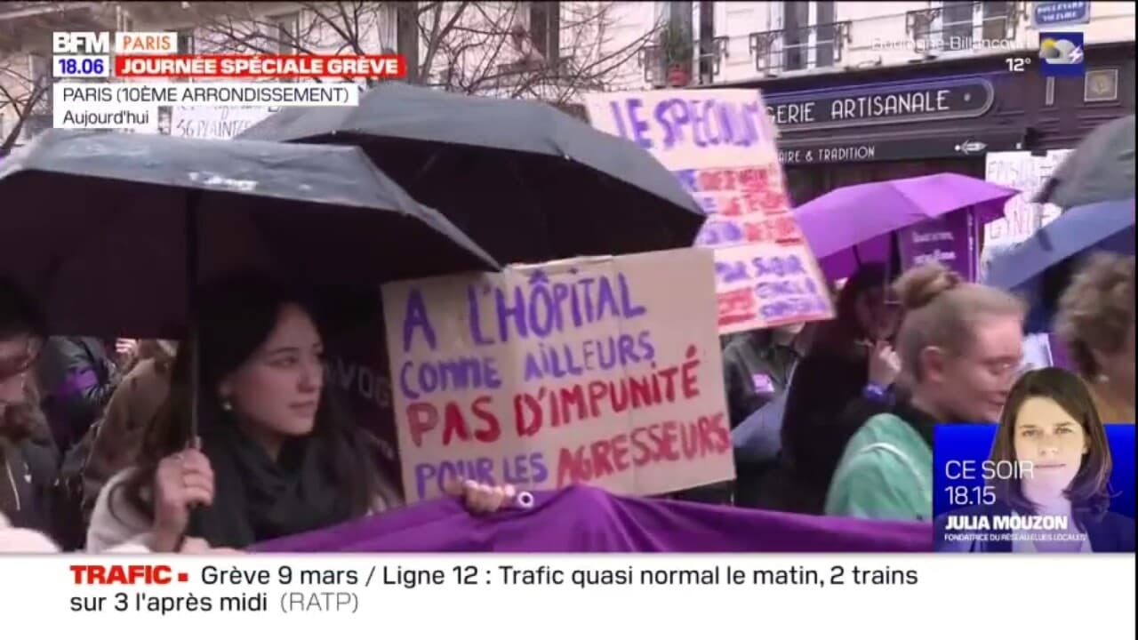 Journée internationale des droits des femmes manifestation féministe à