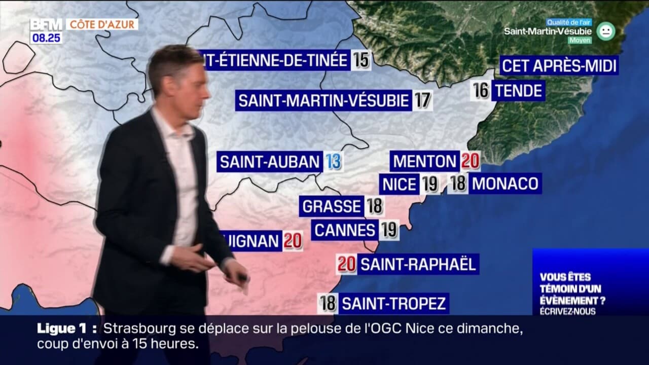 Météo Côte dAzur un ciel voilé avec du vent mais des températures