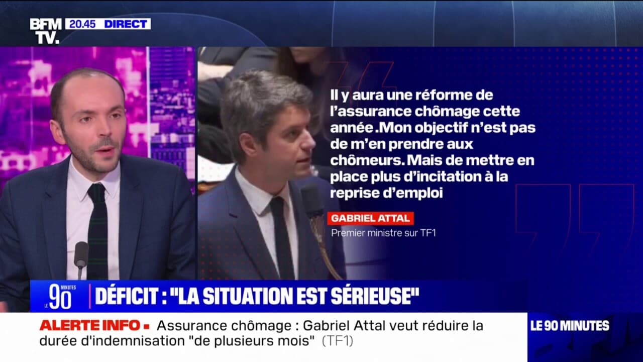 Assurance chômage Gabriel Attal envisage de réduire la durée d