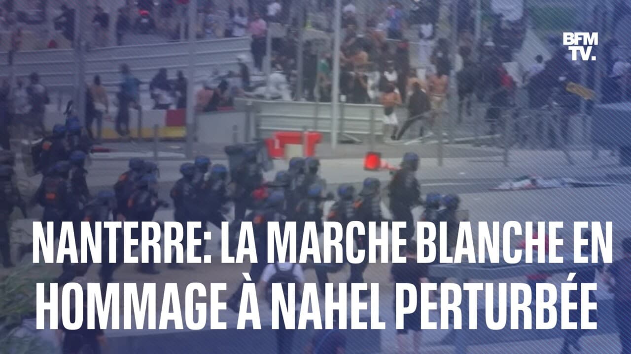 La Marche Blanche En Hommage Nahel Perturb E Nanterre