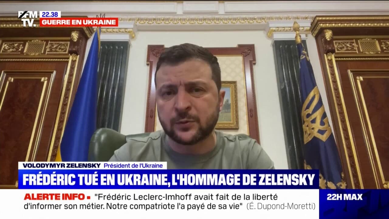 Volodymyr Zelensky Rend Hommage Fr D Ric Leclerc Imhoff