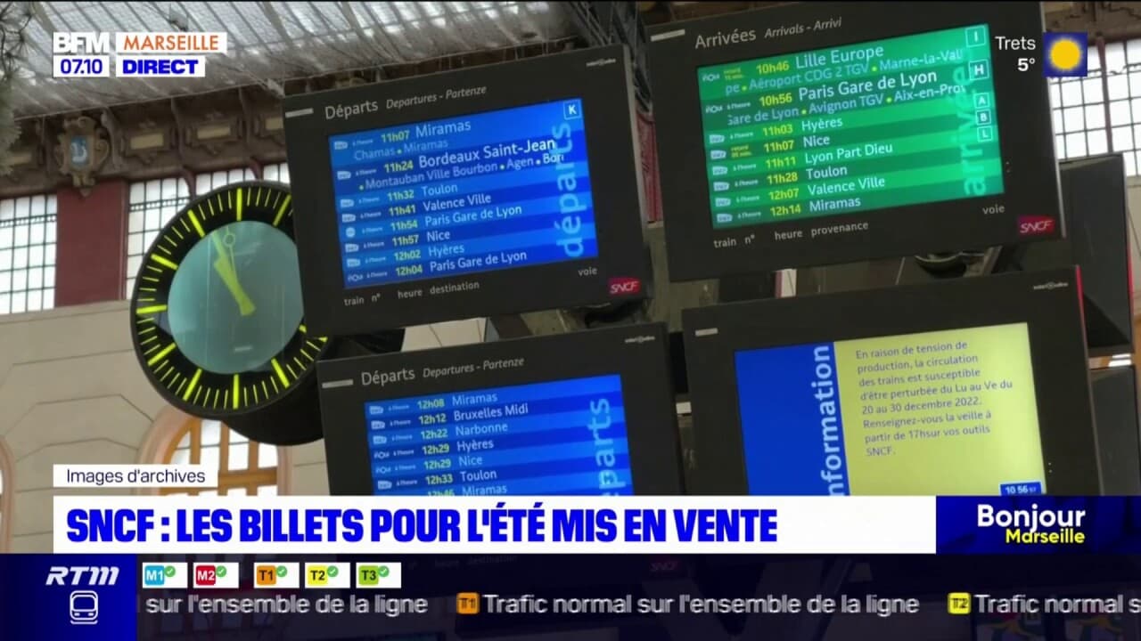 SNCF les billets pour l été mis en vente