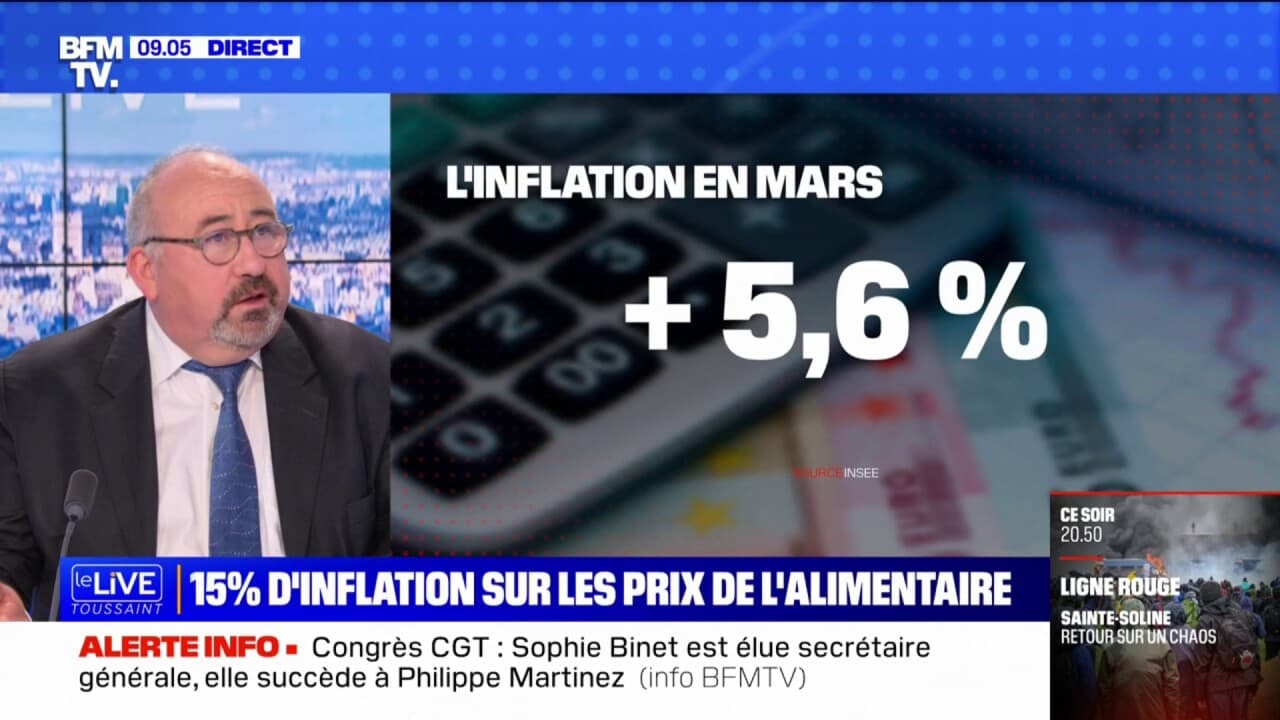 L inflation ralentit à 5 6 au mois de mars