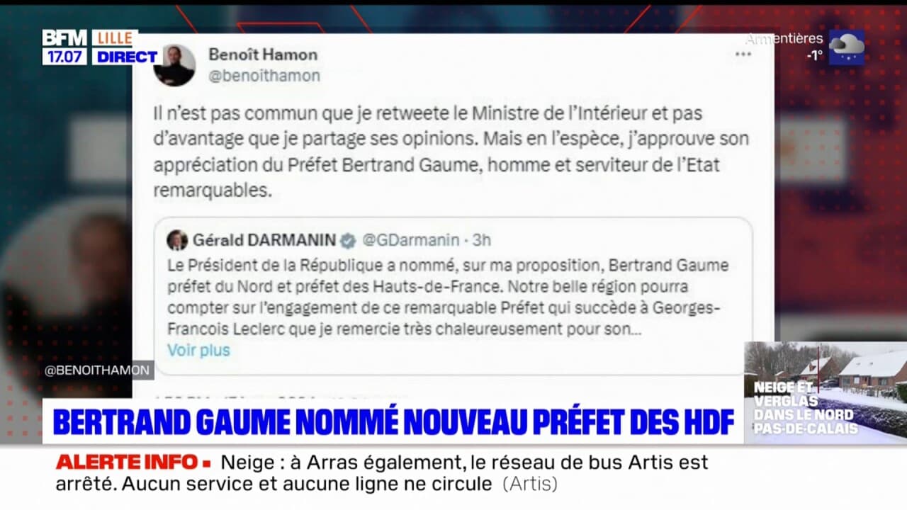 Bertrand Gaume nommé préfet du Nord et des Hauts de France par Emmanuel