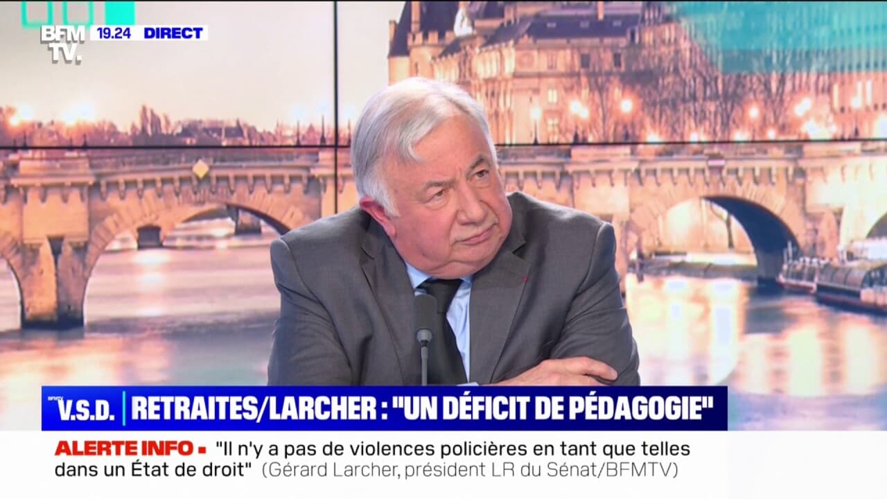 Gérard Larcher président du Sénat Le dialogue social est une des