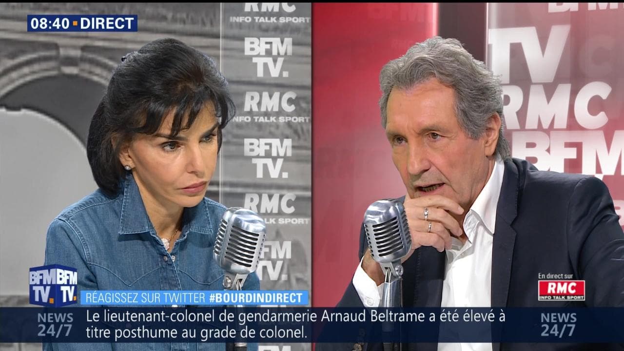 Rachida Dati Face Jean Jacques Bourdin En Direct