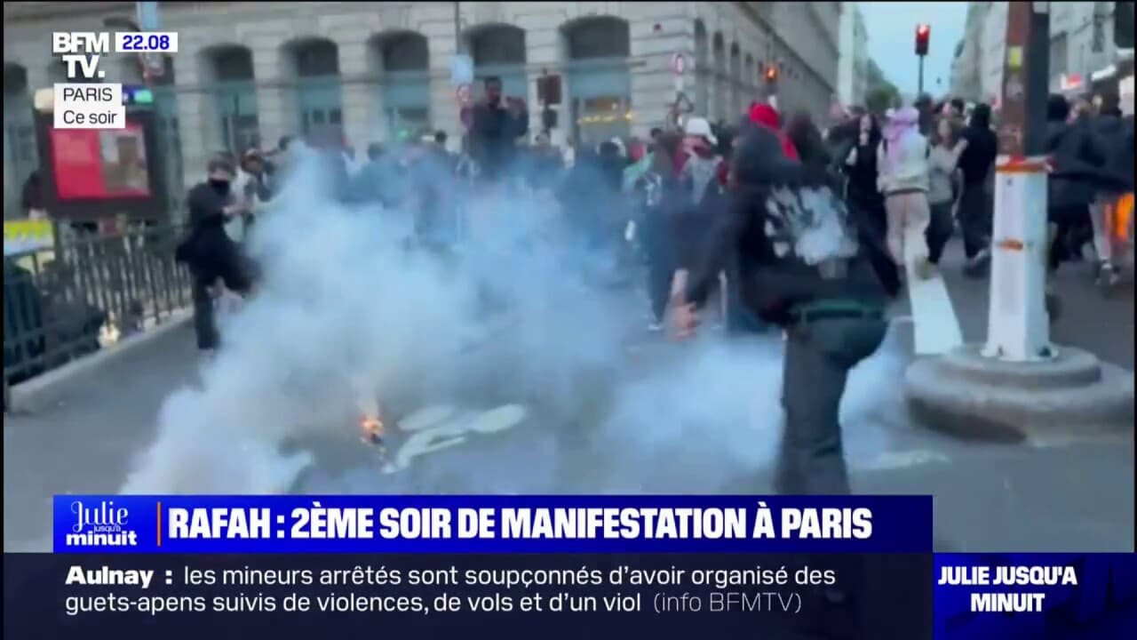 Paris Une Deuxi Me Soir E De Manifestation Pour La Palestine