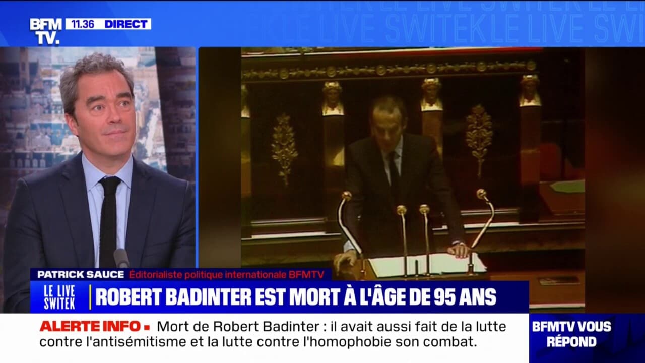 L Ancien Ministre De La Justice Robert Badinter Est Mort L Ge De Ans