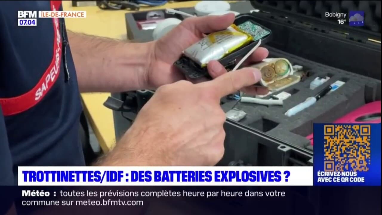 Le De France Des Batteries De Trottinettes Explosives