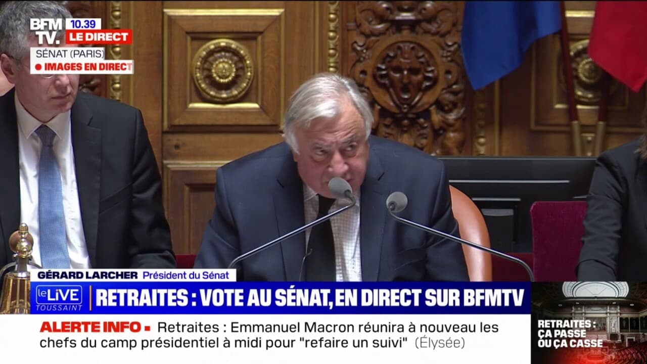 Retraites le Sénat adopte très largement la réforme avant le passage à