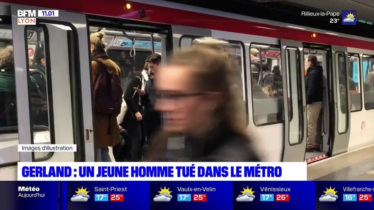 Lyon un homme d une vingtaine d années tué à coup de couteau dans le métro