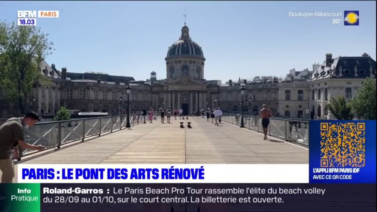 Paris Apr S Cinq Mois De Travaux Le Pont Des Arts Est R Nov