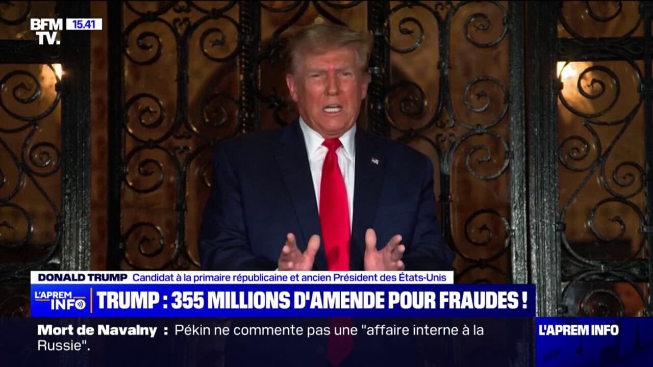 États Unis Donald Trump condamné à 355 millions de dollars d amende