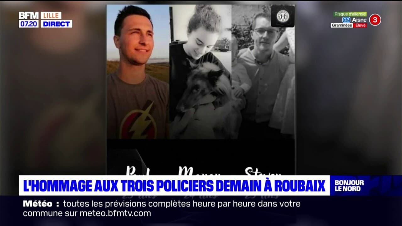 Policiers morts dans le Nord l hommage rendu ce jeudi à Roubaix