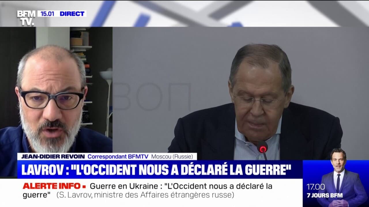 Sergue Lavrov A Tent De Justifier La Guerre En Ukraine En Pointant