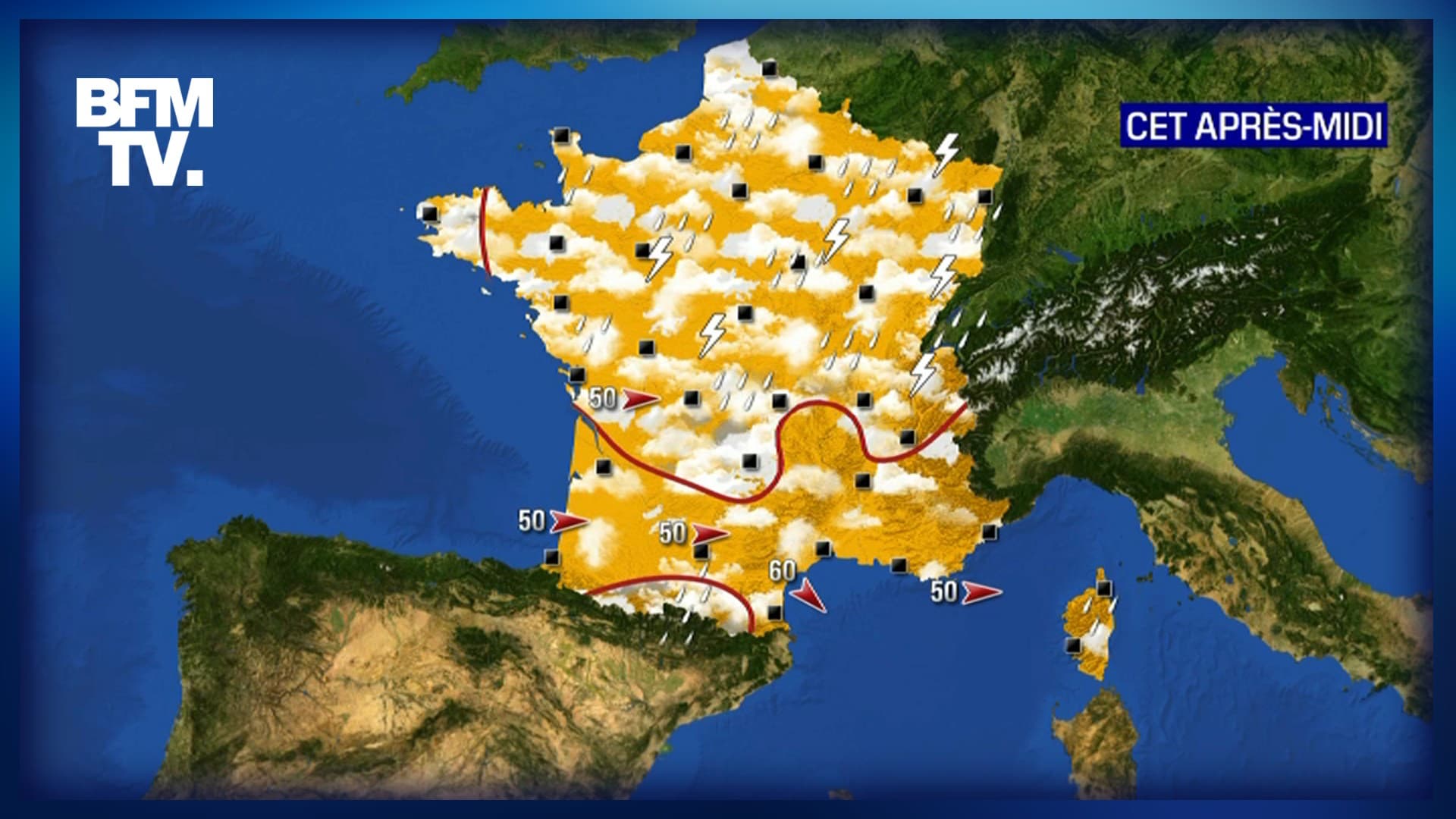 La M T O Du Mardi Juin Des Averses Orageuses Encore Pr Vues Dans Le