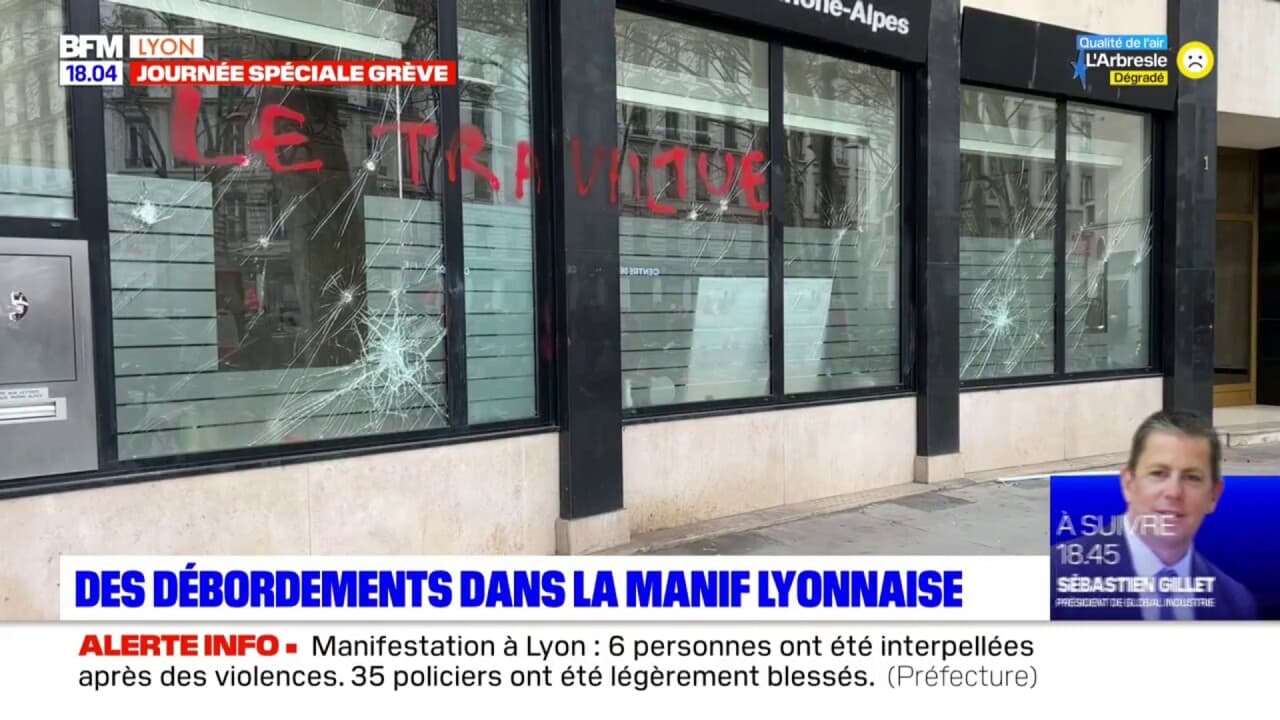 Lyon des débordements lors de la manifestation contre la réforme des