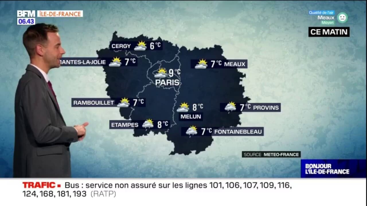 Météo Ile de France un jeudi nuageux avec des averses par endroits