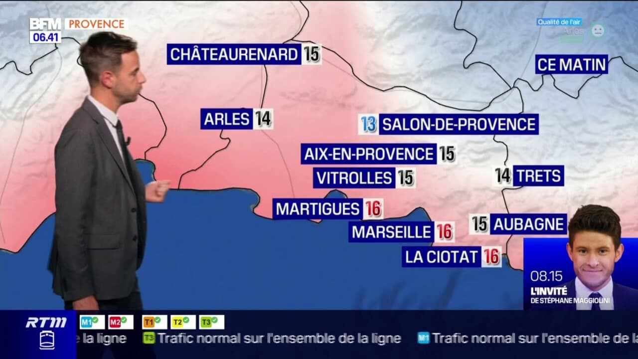 Météo Bouches du Rhône un mardi très nuageux 23C à Marseille