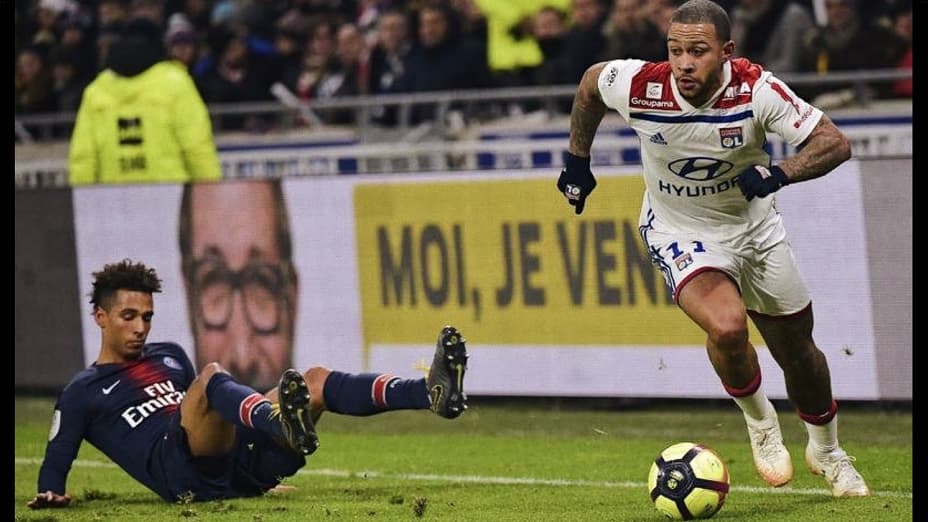 OL PSG Memphis Depay fait monter la sauce sur les réseaux sociaux