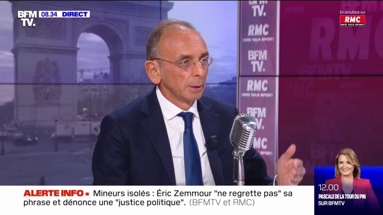 Zemmour Je Ne Regrette Pas Je Redirais La M Me Phrase Sur Les