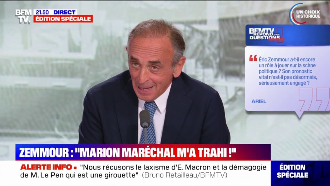 Ric Zemmour A T Il Encore Un R Le Jouer Sur La Sc Ne Politique